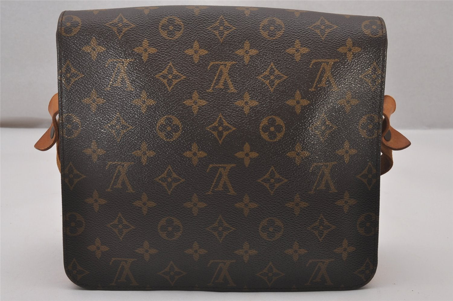 Authentic Louis Vuitton Monogram Cartouchiere GM M51252 Shoulder Cross Bag 4754I