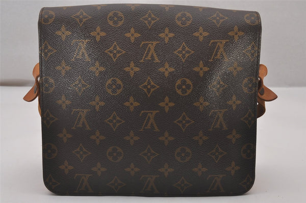 Authentic Louis Vuitton Monogram Cartouchiere GM M51252 Shoulder Cross Bag 4754I