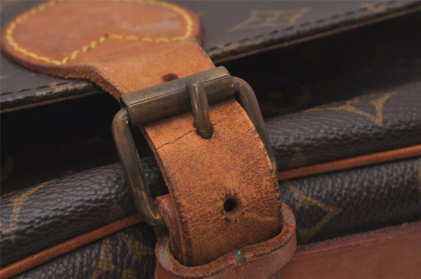 Authentic Louis Vuitton Monogram Cartouchiere GM M51252 Shoulder Cross Bag 4754I