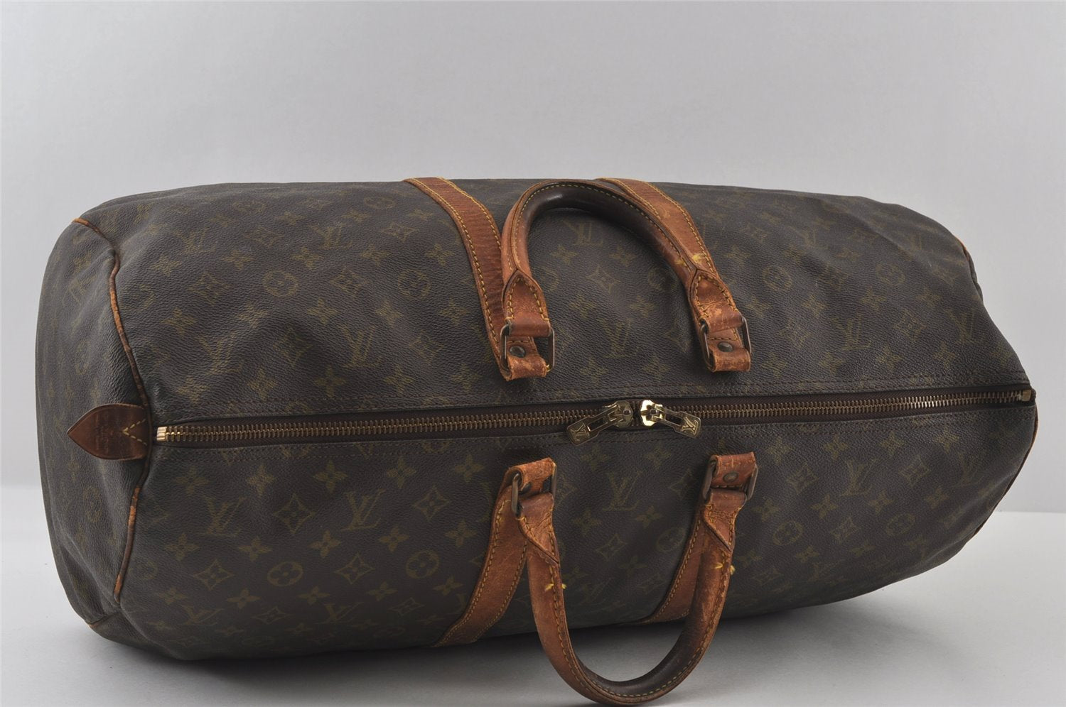 Authentic Louis Vuitton Monogram Keepall 55 Travel Boston Bag Old Model LV 4755I
