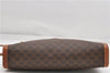 Authentic CELINE Macadam Blason Pattern Clutch Hand Bag PVC Leather Brown 4756D