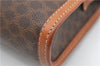 Authentic CELINE Macadam Blason Pattern Clutch Hand Bag PVC Leather Brown 4756D