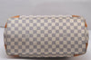 Authentic Louis Vuitton Damier Azur Hampstead MM N51206 Shoulder Tote Bag 4756I