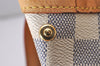 Authentic Louis Vuitton Damier Azur Hampstead MM N51206 Shoulder Tote Bag 4756I