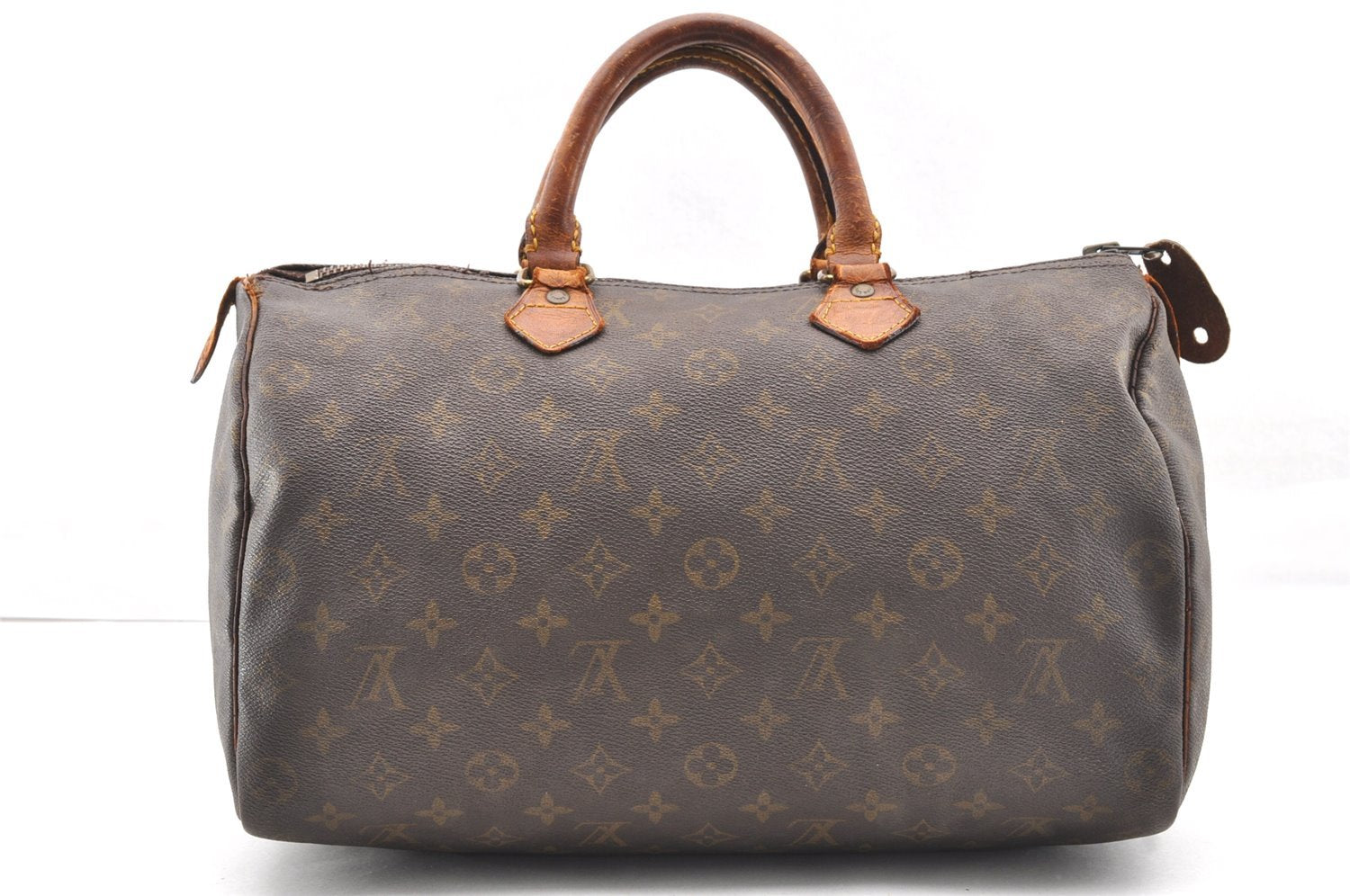 Authentic Louis Vuitton Monogram Speedy 35 Hand Boston Bag Old Model LV 4757I