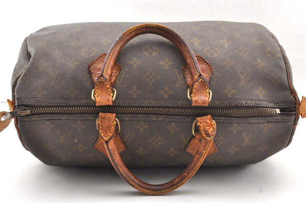 Authentic Louis Vuitton Monogram Speedy 35 Hand Boston Bag Old Model LV 4757I