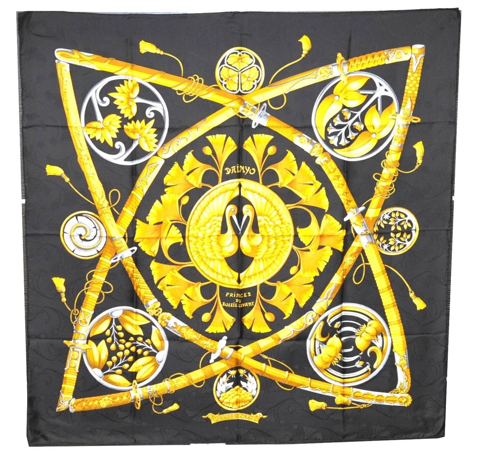 Auth HERMES Carre 90 Scarf 