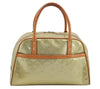Auth Louis Vuitton Vernis Tompkins Square Hand Bag Light Green M91150 LV 4758I