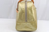 Auth Louis Vuitton Vernis Tompkins Square Hand Bag Light Green M91150 LV 4758I