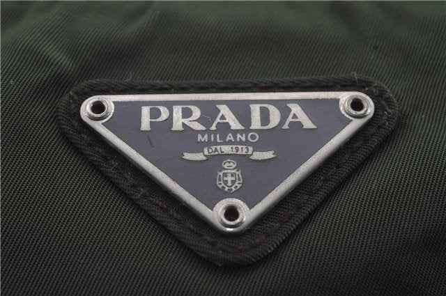 Authentic PRADA Nylon Shoulder Cross Body Bag Purse Khaki Green 4760D