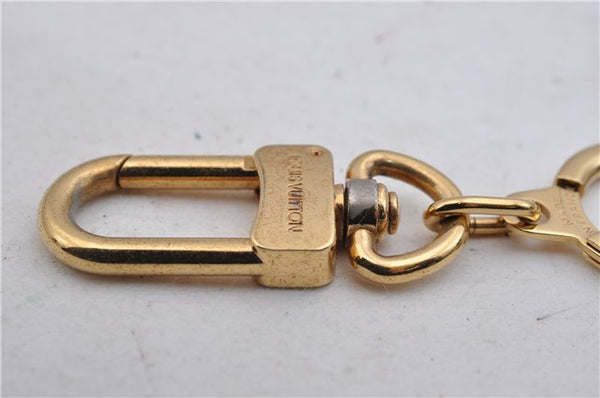 Authentic LOUIS VUITTON Charm Key Chain Anokre Gold M62694 LV 4761C