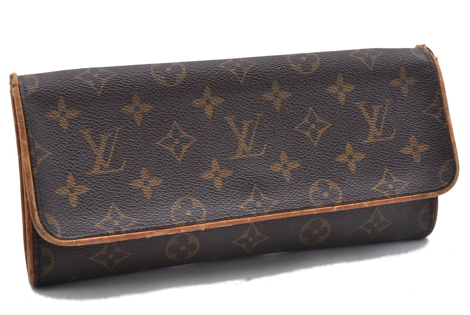 Authentic Louis Vuitton Monogram Pochette Twin GM Shoulder Bag M51852 LV 4761D