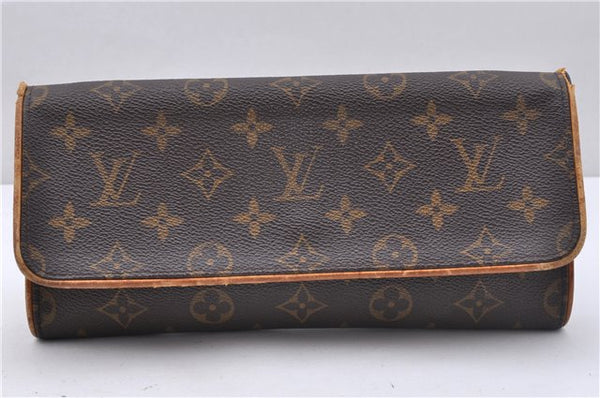 Authentic Louis Vuitton Monogram Pochette Twin GM Shoulder Bag M51852 LV 4761D