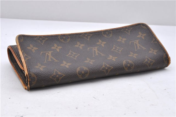 Authentic Louis Vuitton Monogram Pochette Twin GM Shoulder Bag M51852 LV 4761D