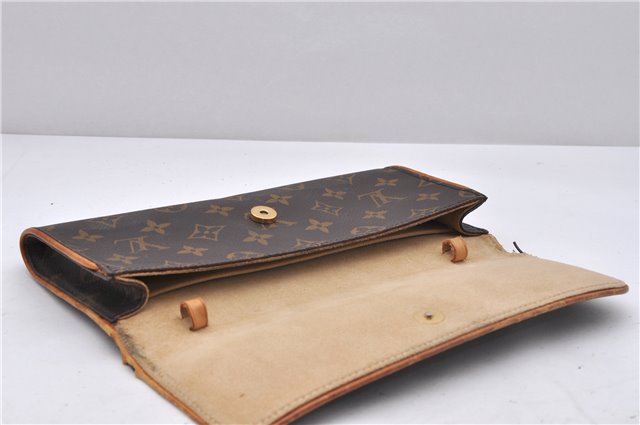 Authentic Louis Vuitton Monogram Pochette Twin GM Shoulder Bag M51852 LV 4761D