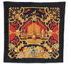 Authentic HERMES Carre 90 Scarf "ORGAUPHONE ET AUTRES" Silk Black Box 4761F