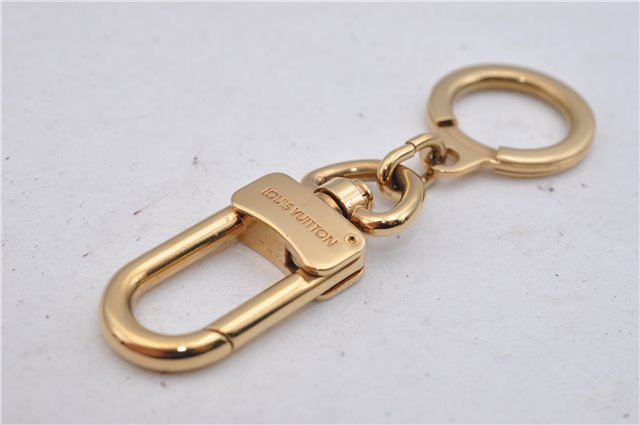 Authentic LOUIS VUITTON Charm Key Chain Anokre Gold M62694 LV 4762C