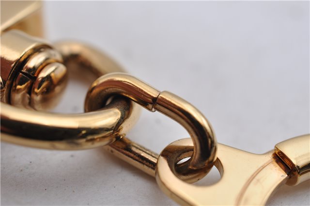 Authentic LOUIS VUITTON Charm Key Chain Anokre Gold M62694 LV 4762C