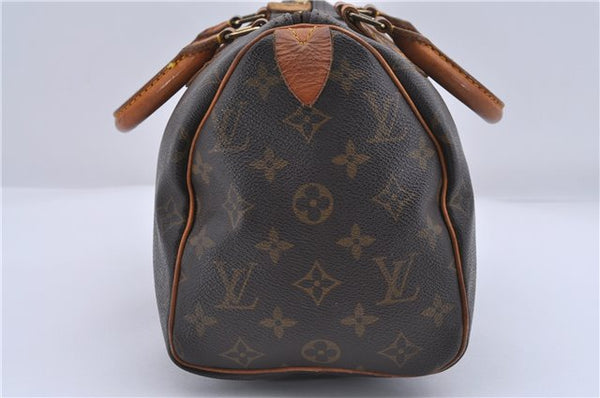 Authentic Louis Vuitton Monogram Speedy 25 Boston Hand Bag M41528 LV 4762D