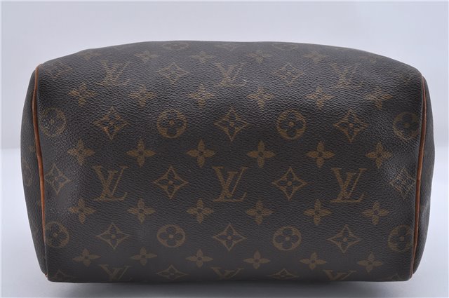 Authentic Louis Vuitton Monogram Speedy 25 Boston Hand Bag M41528 LV 4762D