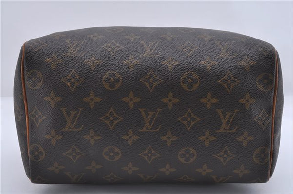 Authentic Louis Vuitton Monogram Speedy 25 Boston Hand Bag M41528 LV 4762D