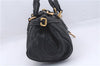 Authentic Chloe Paddington Leather Shoulder Hand Bag Black 4763D