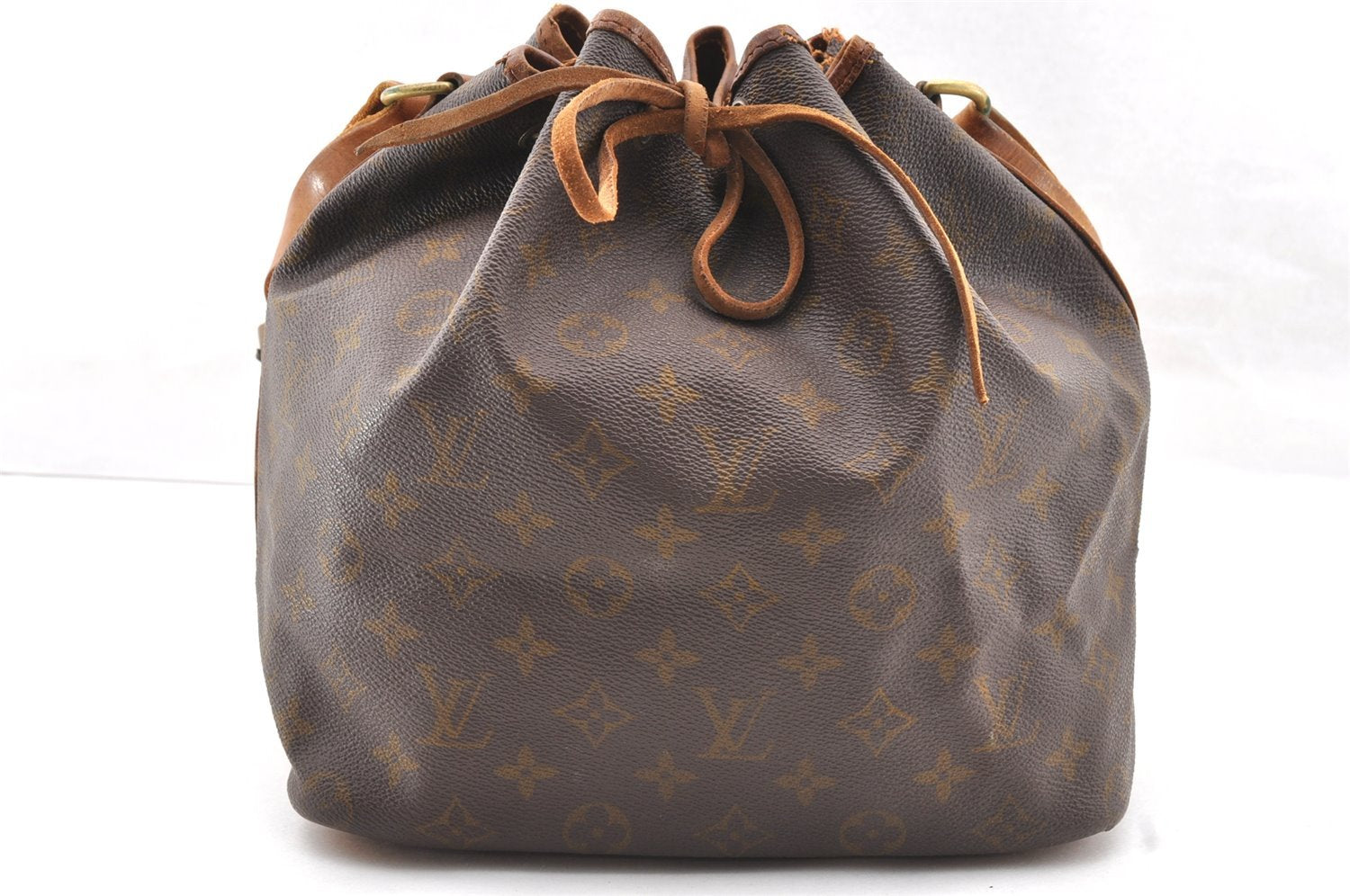 Authentic Louis Vuitton Monogram Petit Noe Drawstring Bag Old Model LV 4763I
