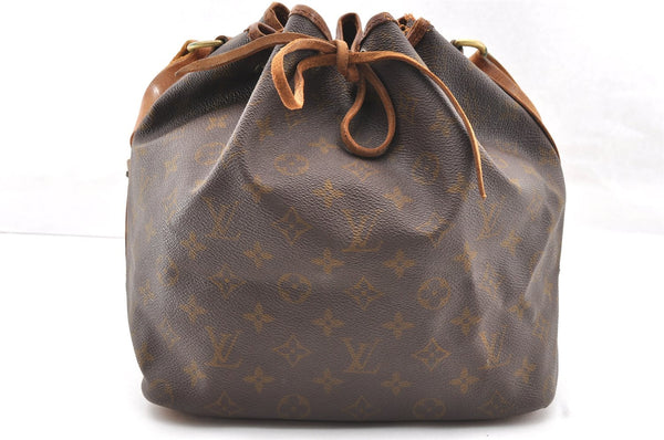 Authentic Louis Vuitton Monogram Petit Noe Drawstring Bag Old Model LV 4763I