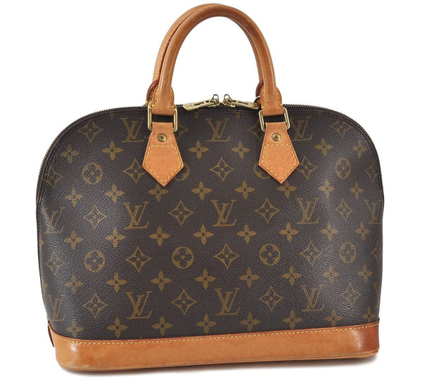 Authentic Louis Vuitton Monogram Alma Hand Bag Purse M51130 LV 4764D