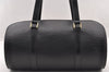 Authentic Louis Vuitton Epi Soufflot Black Hand Bag M52222 LV 4764I