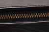 Authentic Louis Vuitton Epi Soufflot Black Hand Bag M52222 LV 4764I