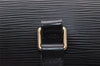 Authentic Louis Vuitton Epi Soufflot Black Hand Bag M52222 LV 4764I