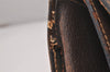 Authentic GUCCI Web Sherry Line Clutch Hand Bag GG PVC Leather Brown Junk 4765I