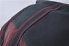 Authentic HERMES Fourre Tout MM Hand Tote Bag Canvas Bordeaux Black 4767D