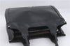 Authentic Ferragamo Gancini Leather Shoulder Tote Bag Black 4768D