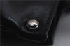 Authentic Ferragamo Gancini Leather Shoulder Tote Bag Black 4768D