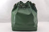 Authentic Louis Vuitton Epi Noe Shoulder Drawstring Bag Green M44004 LV 4768I