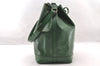 Authentic Louis Vuitton Epi Noe Shoulder Drawstring Bag Green M44004 LV 4768I