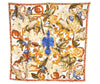 Authentic CHANEL Scarf Vintage Flower Motif CC Logo Silk White 4770I