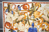Authentic CHANEL Scarf Vintage Flower Motif CC Logo Silk White 4770I