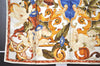 Authentic CHANEL Scarf Vintage Flower Motif CC Logo Silk White 4770I