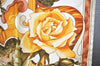 Authentic CHANEL Scarf Vintage Flower Motif CC Logo Silk White 4770I