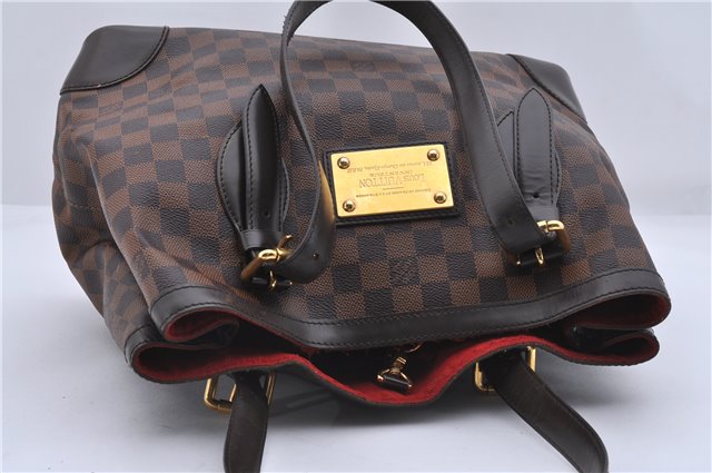 Authentic Louis Vuitton Damier Hampstead MM Shoulder Tote Bag N51204 LV 4771D