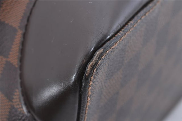 Authentic Louis Vuitton Damier Hampstead MM Shoulder Tote Bag N51204 LV 4771D