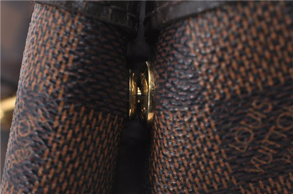 Authentic Louis Vuitton Damier Hampstead MM Shoulder Tote Bag N51204 LV 4771D