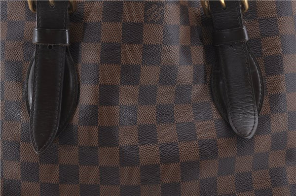 Authentic Louis Vuitton Damier Hampstead MM Shoulder Tote Bag N51204 LV 4771D