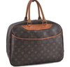 Authentic LOUIS VUITTON Monogram Deauville Hand Bag M47270 LV 4772C