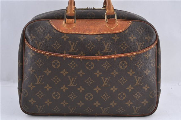 Authentic LOUIS VUITTON Monogram Deauville Hand Bag M47270 LV 4772C