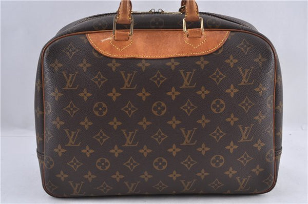 Authentic LOUIS VUITTON Monogram Deauville Hand Bag M47270 LV 4772C