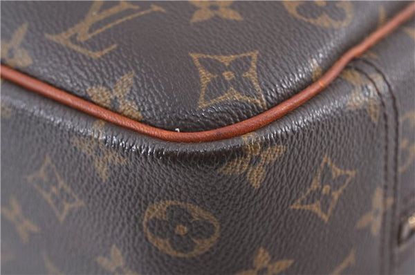 Authentic LOUIS VUITTON Monogram Deauville Hand Bag M47270 LV 4772C